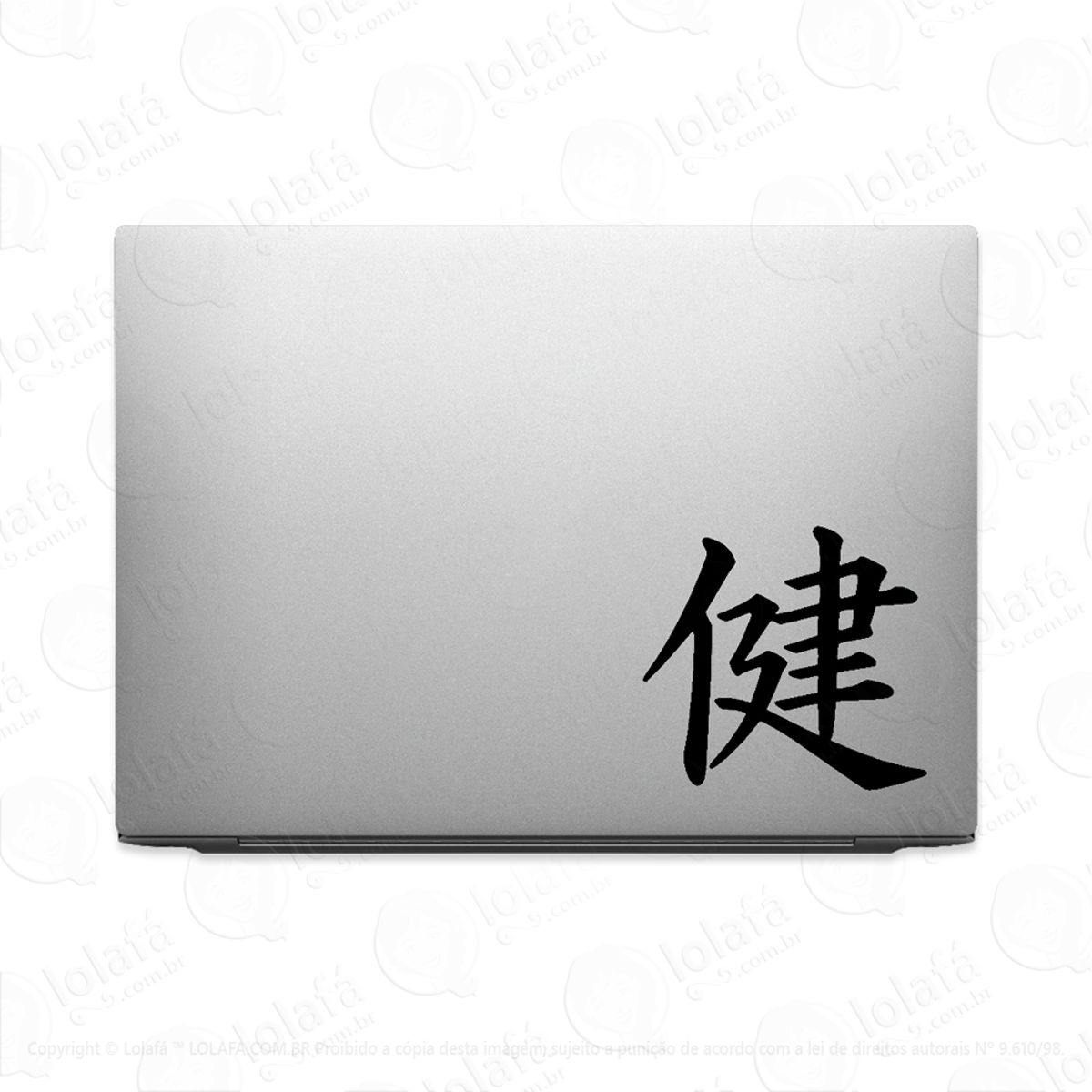 Adesivo Para Notebook Kanji Japonês Saúde Mod:3633