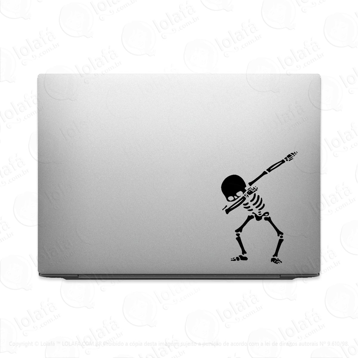 Adesivo Para Notebook Esqueleto Pose Da Vitória Mod:3635