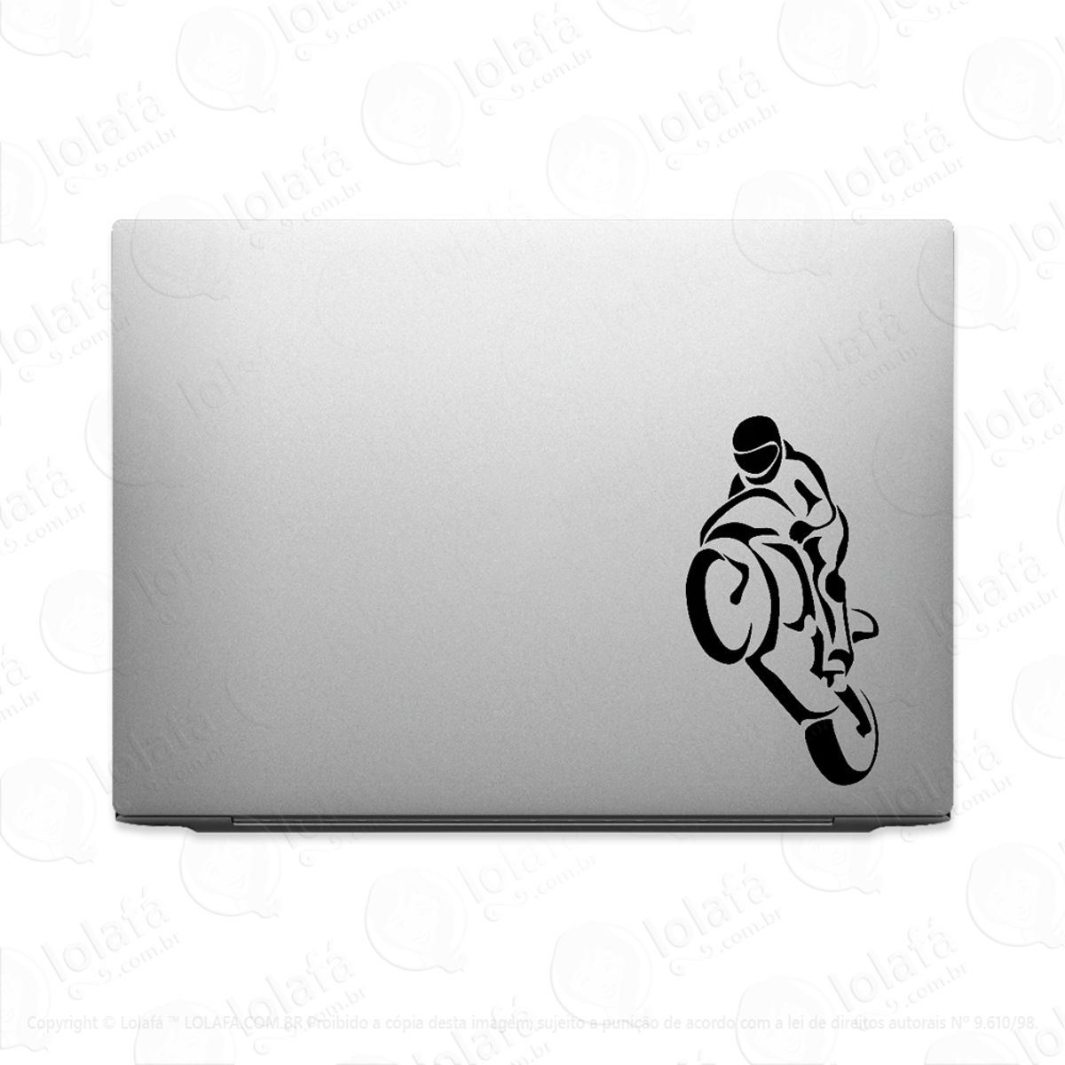 Adesivo Para Notebook Empinando A Moto Mod:3639