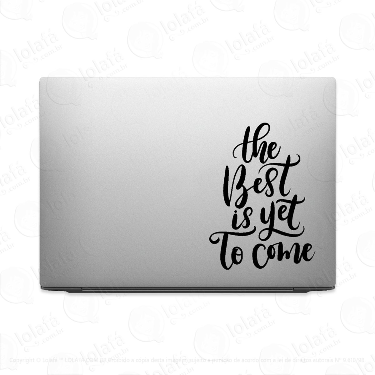 Adesivo Para Notebook Frase O Melhor Está Por Vir Mod:3642