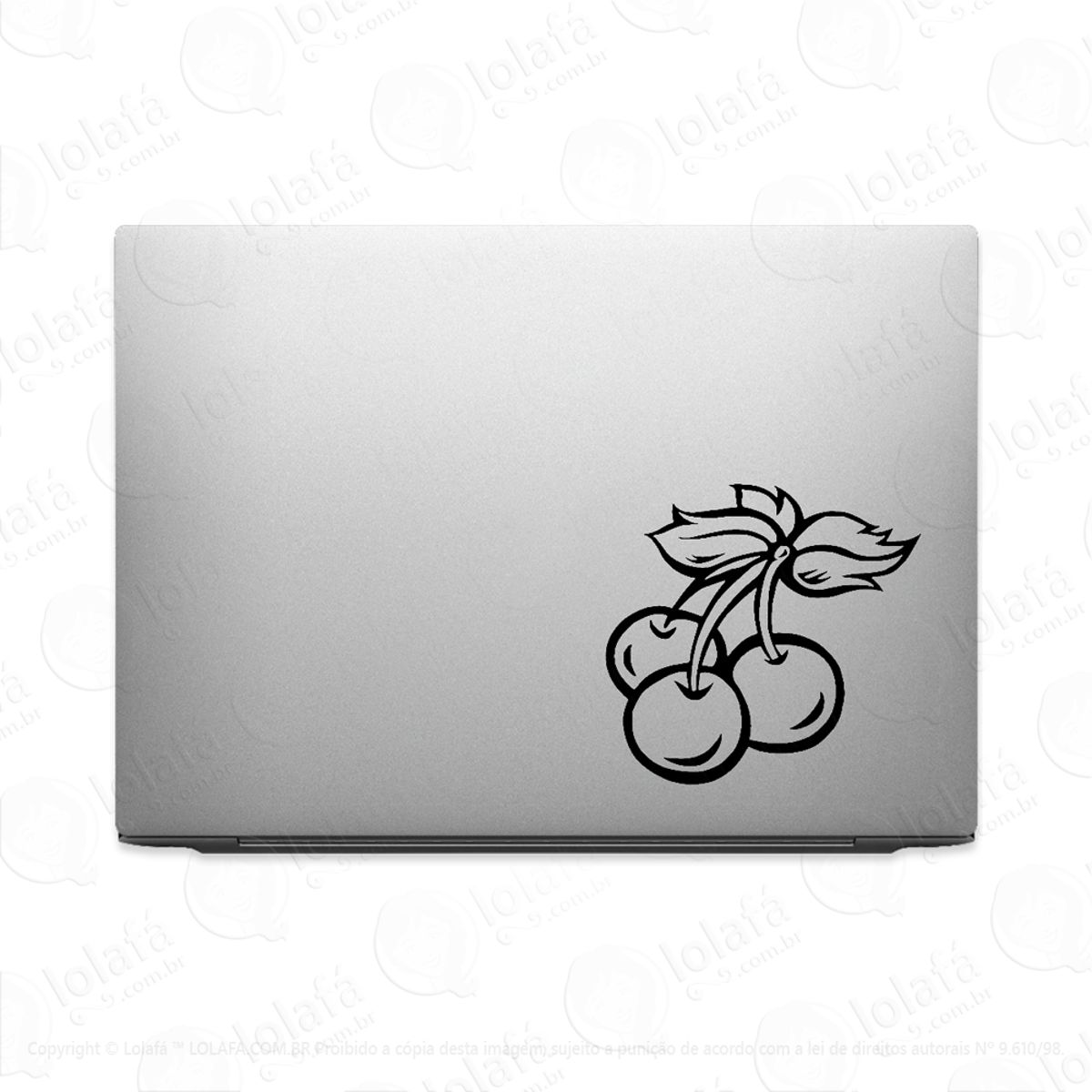 Adesivo Para Notebook Cerejas Mod:3643