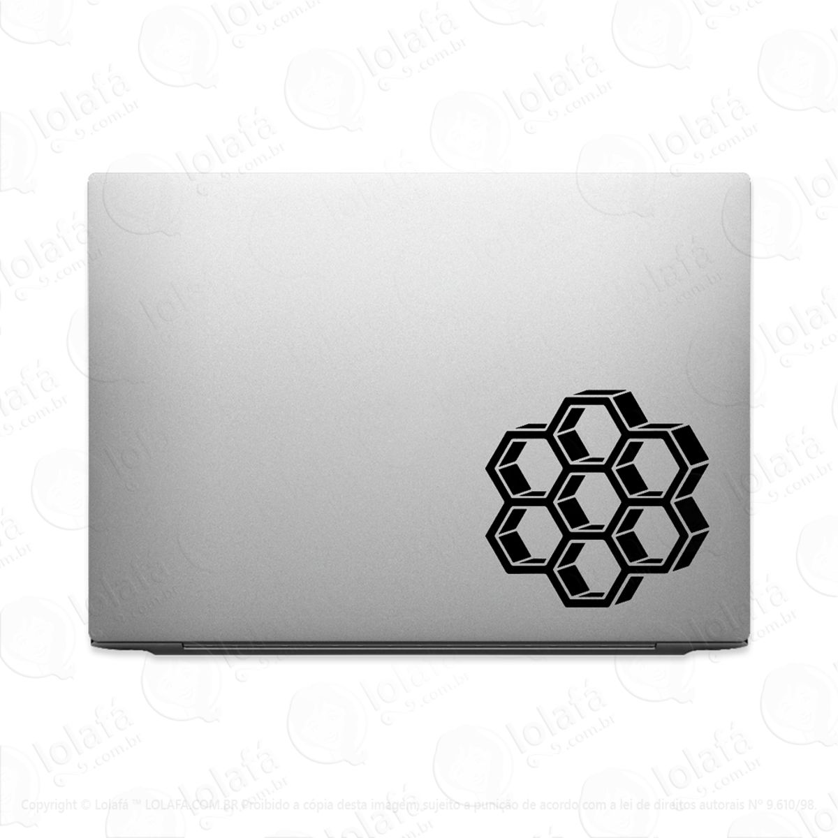Adesivo Para Notebook Favo De Mel Colmeia Mod:3656