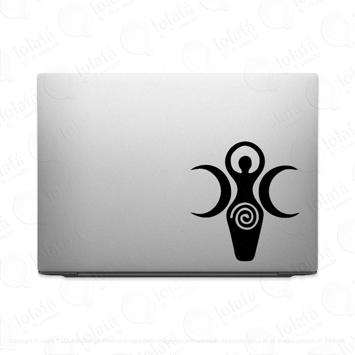 Adesivo Para Notebook Simbolo Deusa Da Lua Crescente Mod:3699