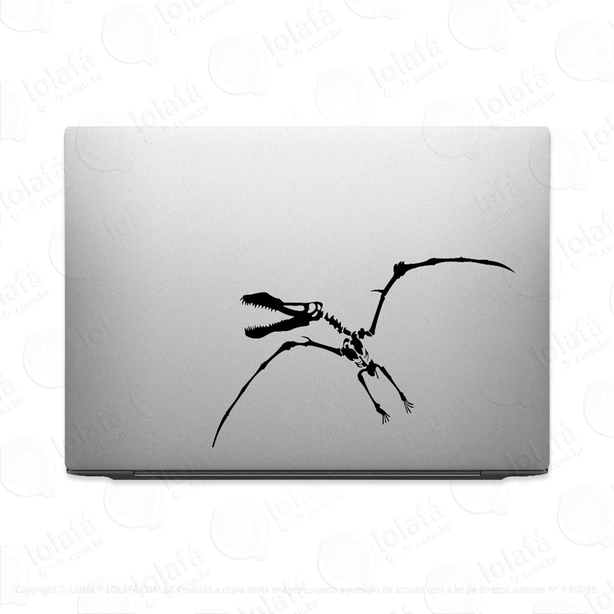 Adesivo Para Notebook Pterodáctilo Fóssil Dinossauro Mod:3700