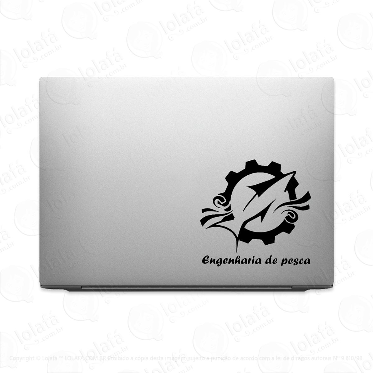Adesivo Para Notebook Profissão Engenharia De Pesca Curso Mod:3704