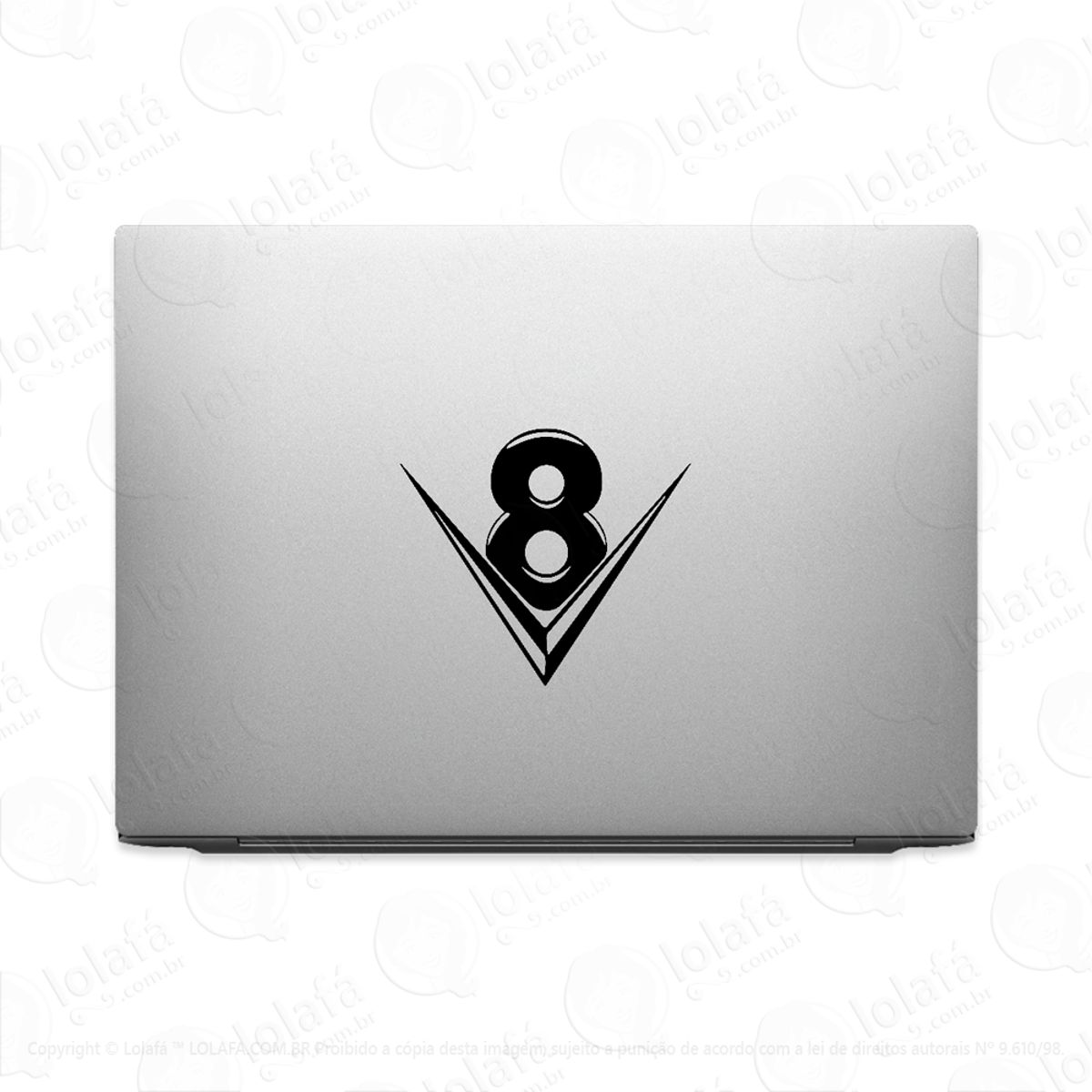Adesivo Para Notebook V8 Hot Rod Mod:3708