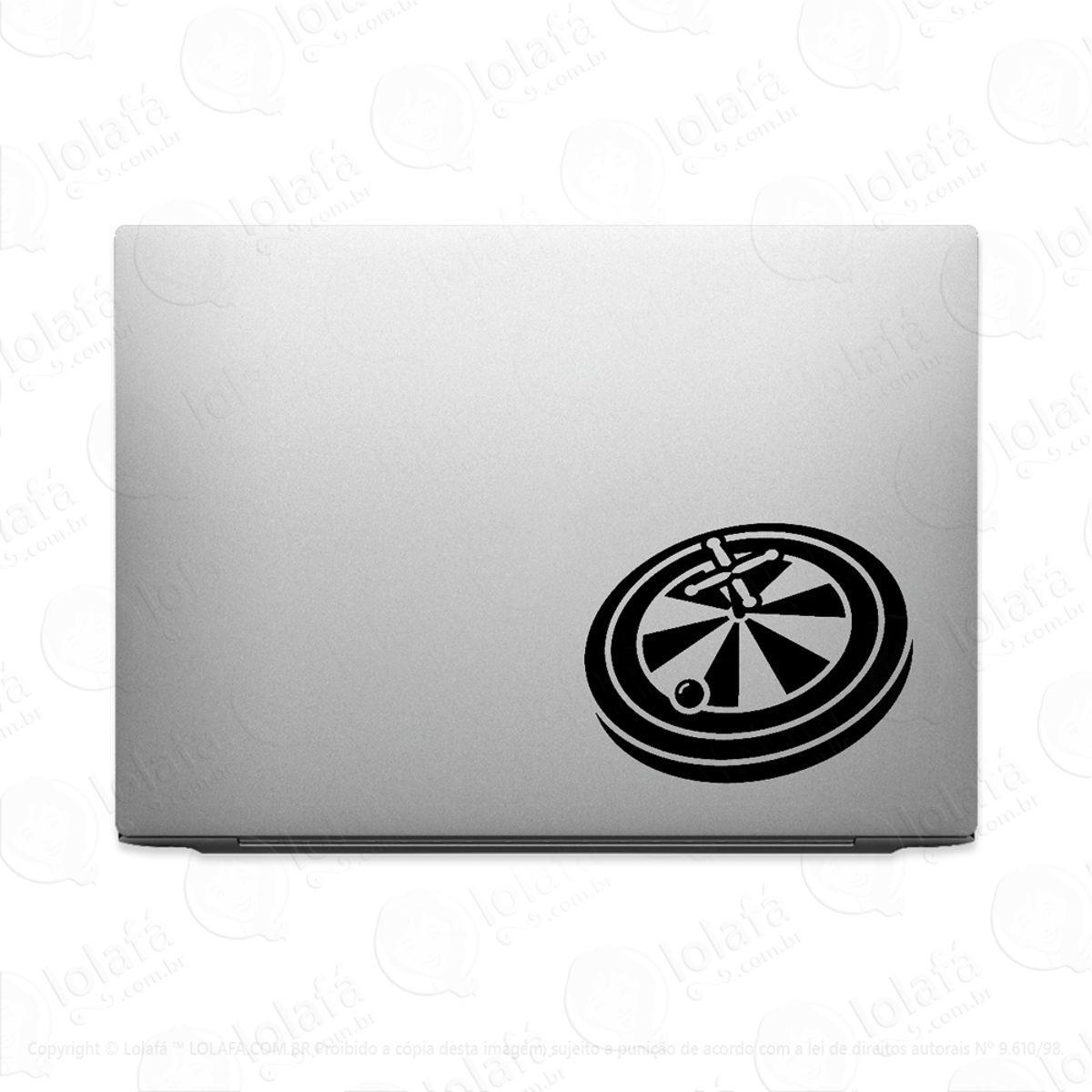 Adesivo Para Notebook Roleta Cassino Mod:3716