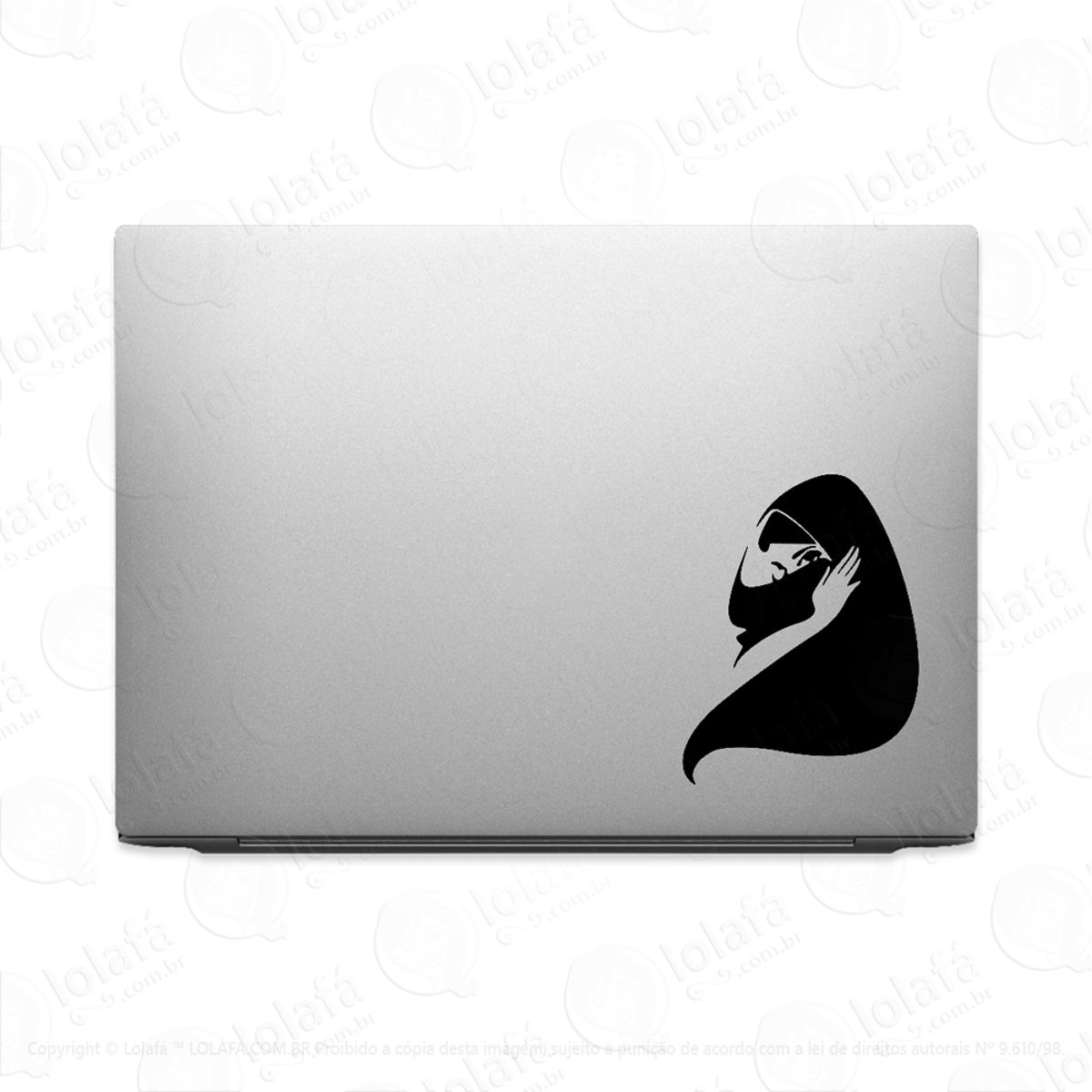 Adesivo Para Notebook Mulher De Burca Mod:3756