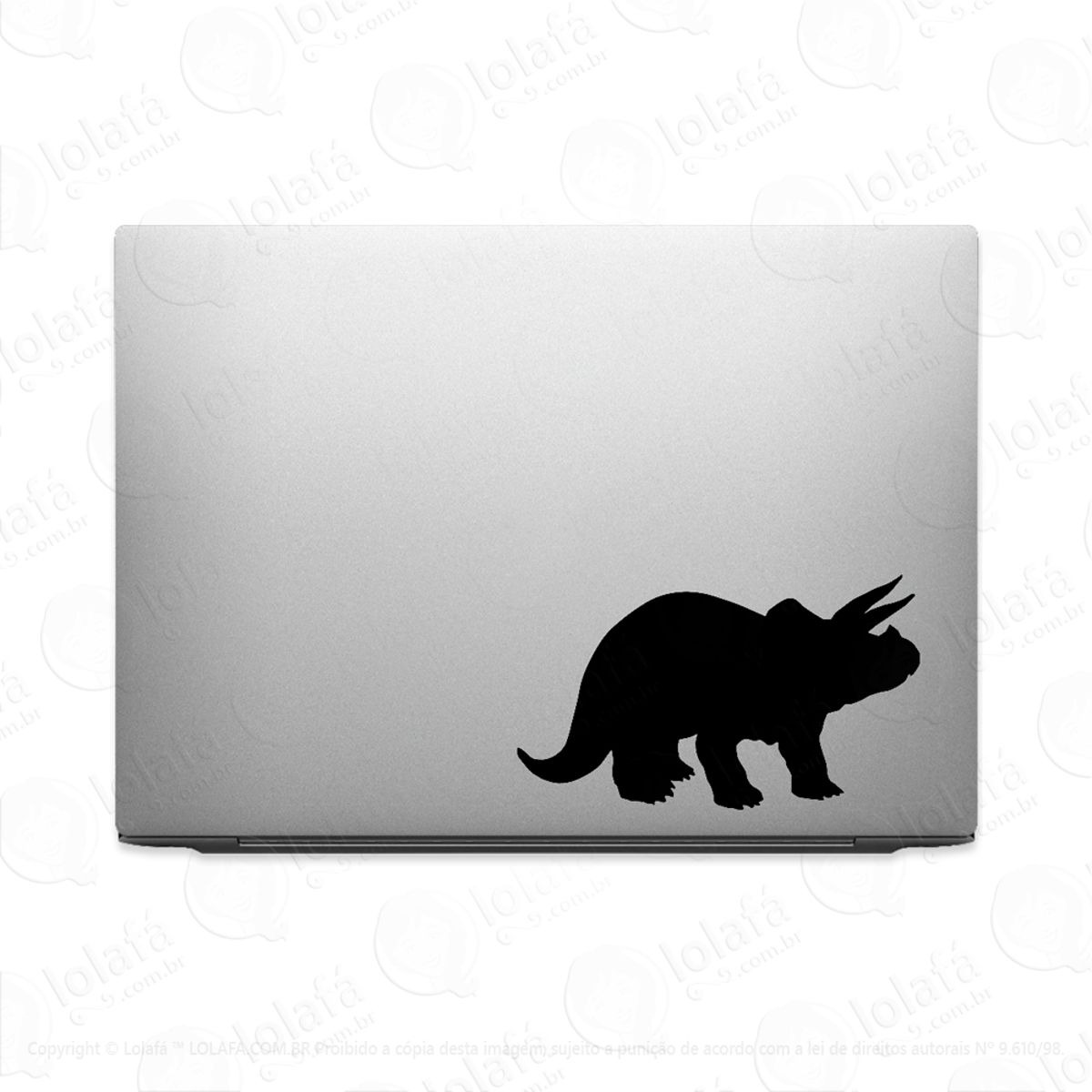Adesivo Para Notebook Tricerátops Dinossauro Mod:3761