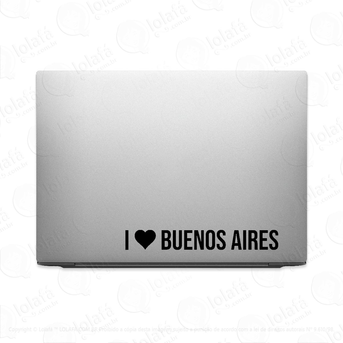 Adesivo Para Notebook Eu Amo Buenos Aires Mod:3777