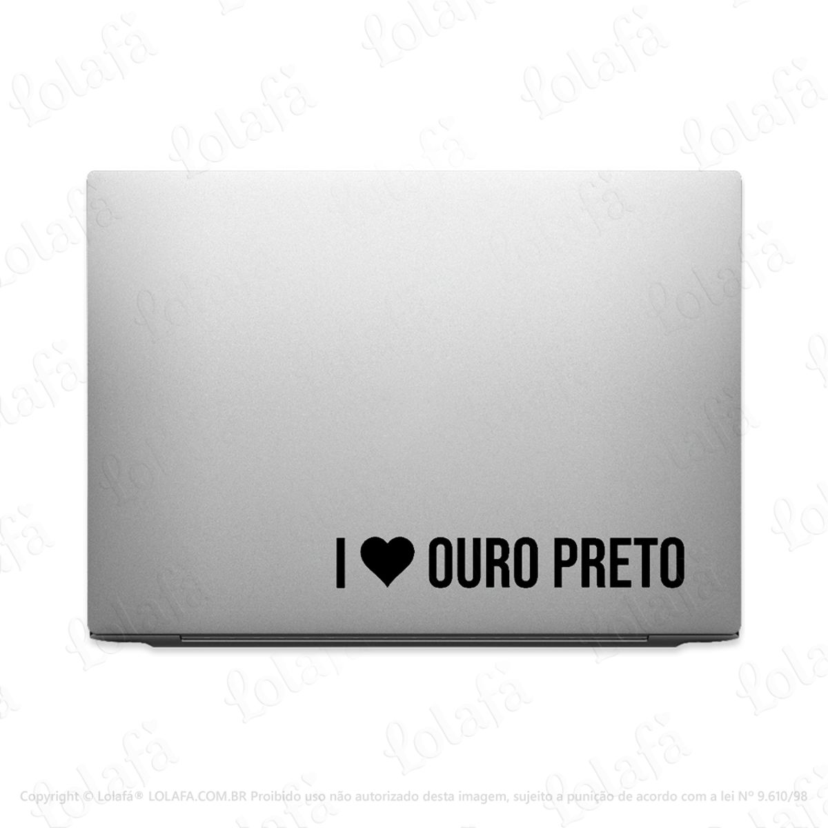 Adesivo Para Notebook Eu Amo Ouro Preto - I Love Mod:3799