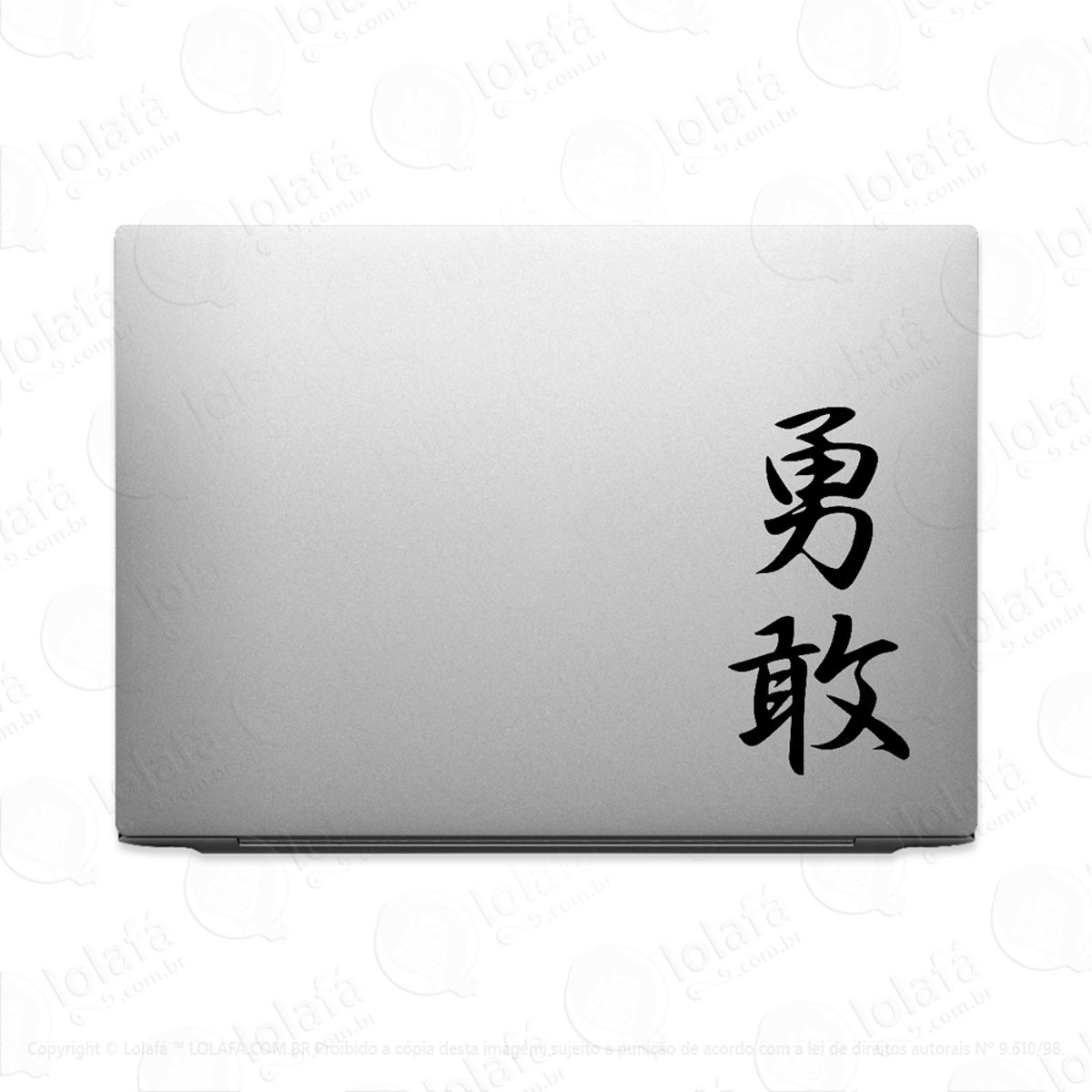 Adesivo Para Notebook Kanji Japonês Bravura Mod:3808