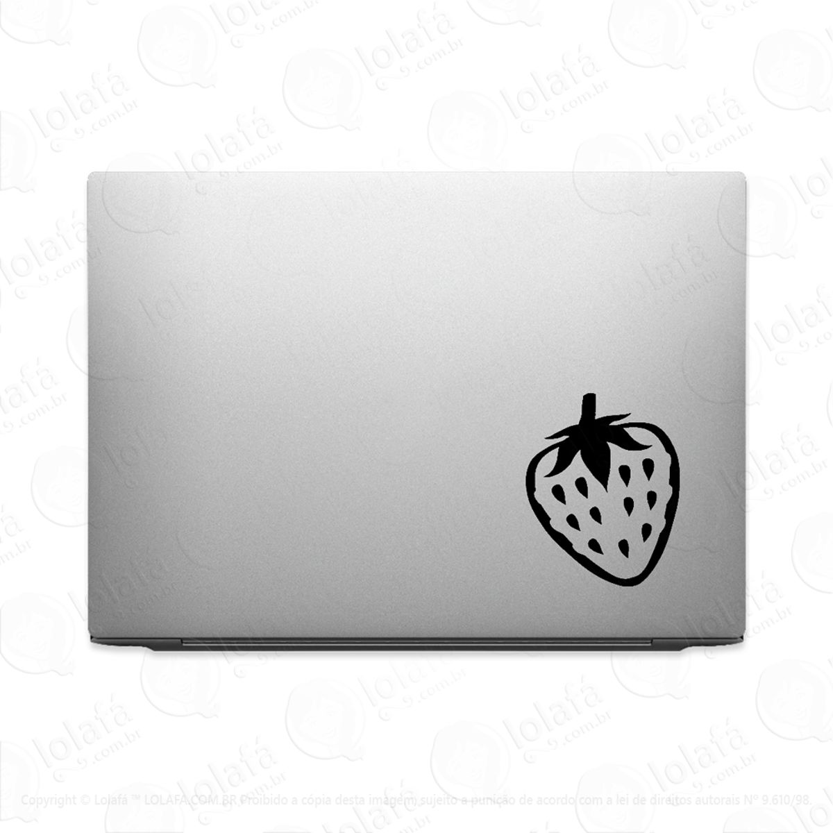 Adesivo Para Notebook Morango Mod:3817