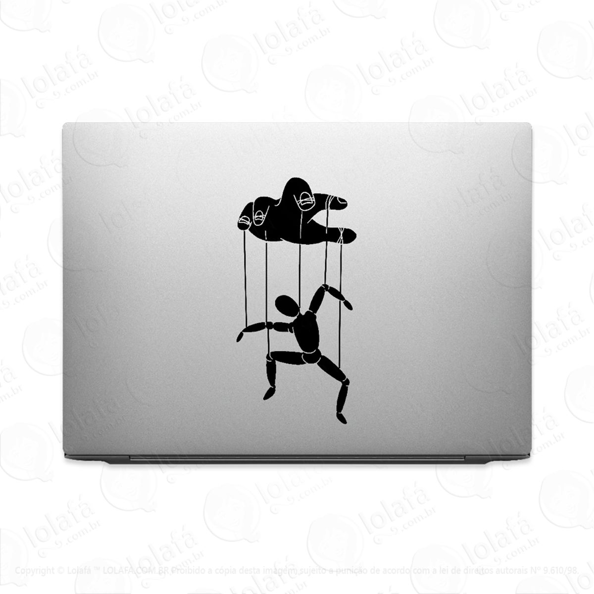 Adesivo De Notebook Marionetista E Marionete Mod:3827