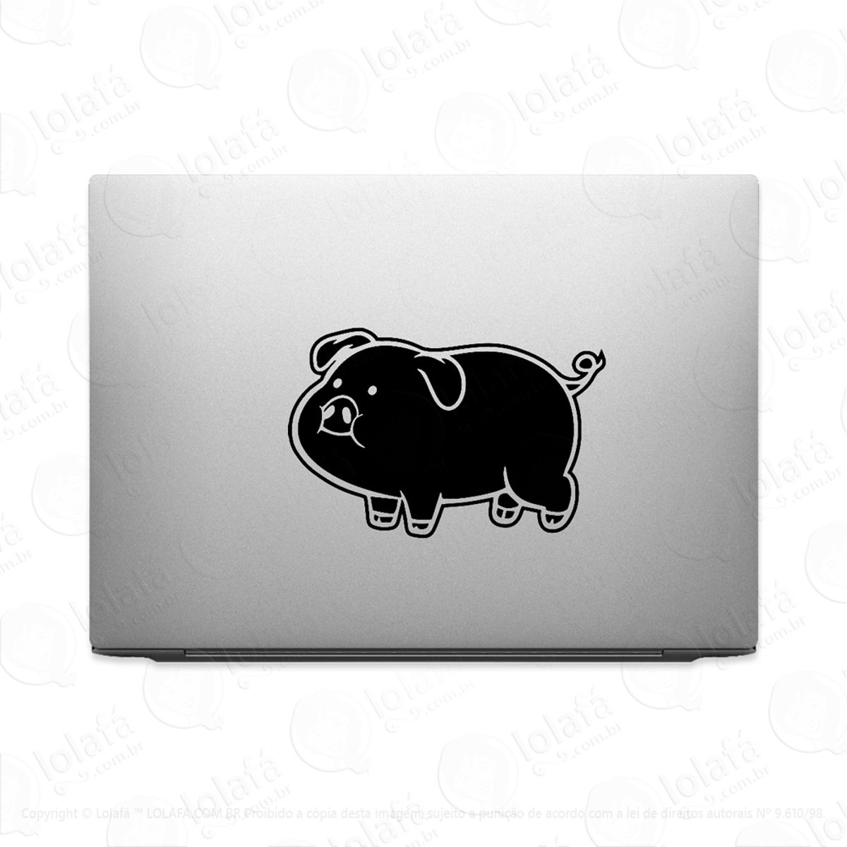 Adesivo De Notebook Porquinho Mod:3842