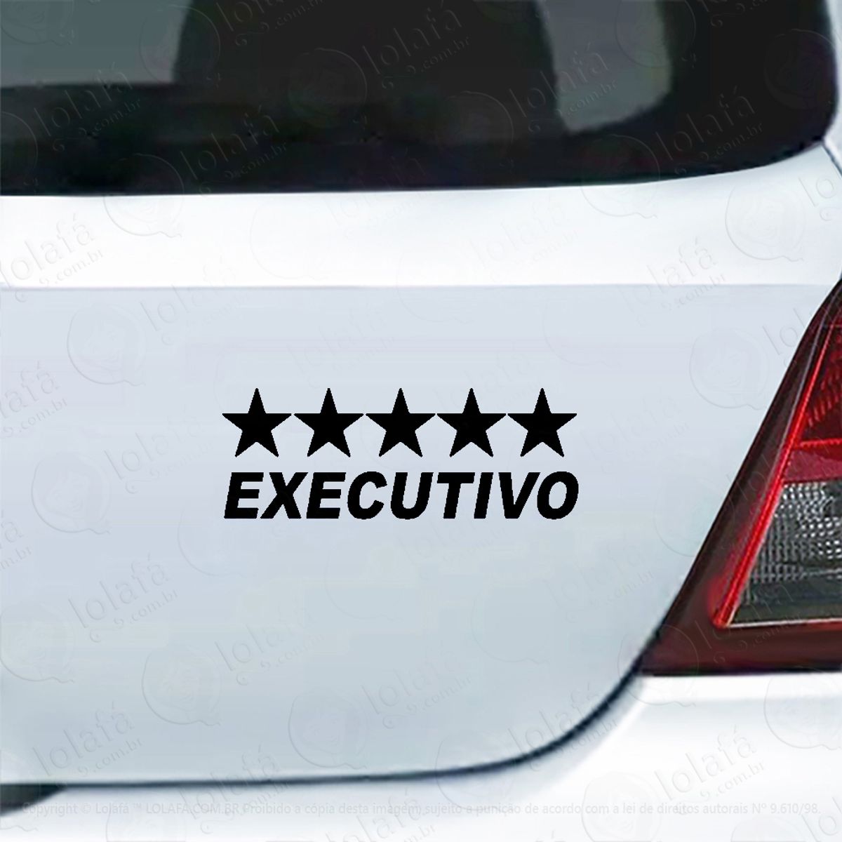 Adesivo Carro Moto Vidro Executivo Vans Ônibus Táxi Mod:3892