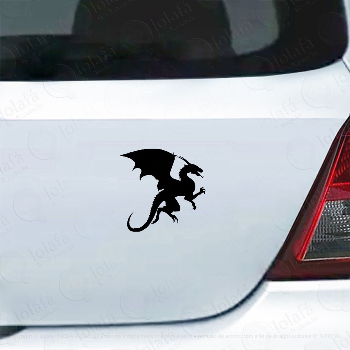 Adesivo De Carro Dragão Voando Mod:3934