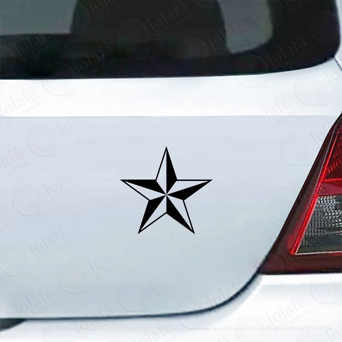 Adesivo Para Carro Estrela Náutica Mod:3945