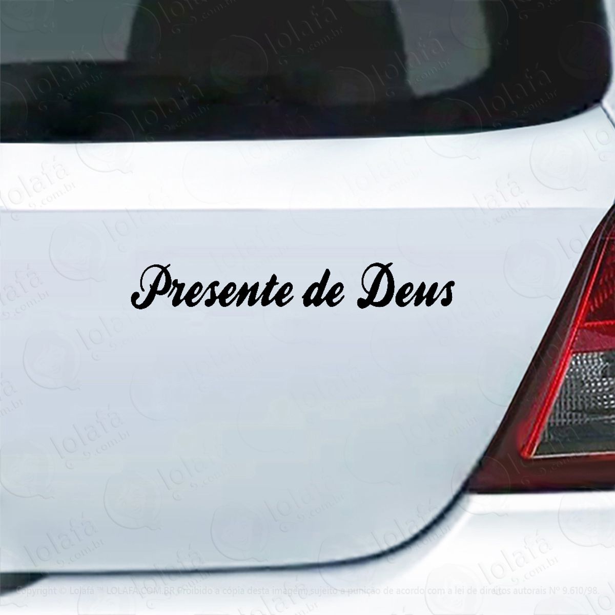 Adesivo Carro Moto Vidro Presente De Deus Mod:3966