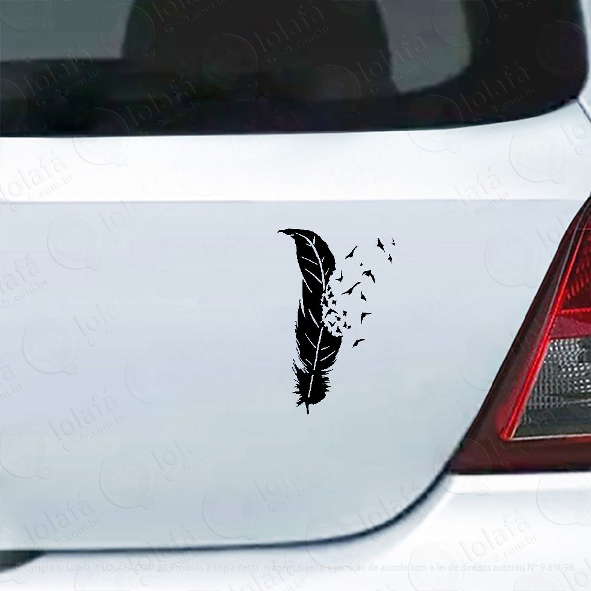 Adesivo De Carro Caneta Pena De Pássaros Mod:4025