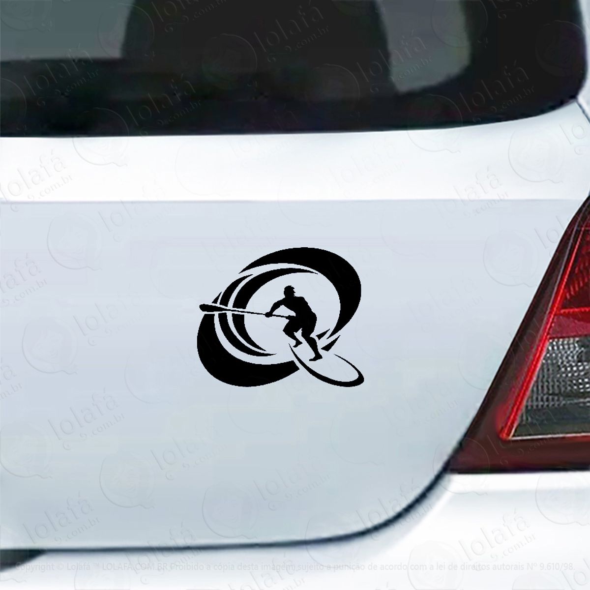 Adesivo Carro Moto Vidro Stand Up Surf No Tubo Mod:4031