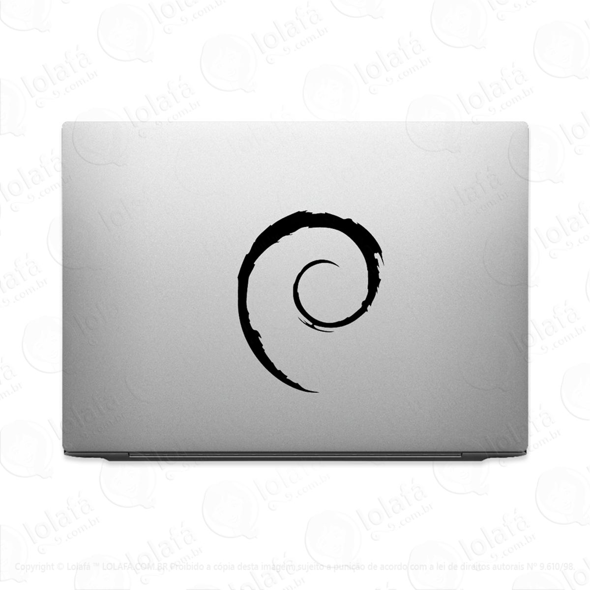 Adesivo Carro Moto Vidro Linux Debian Unix Mod:4074
