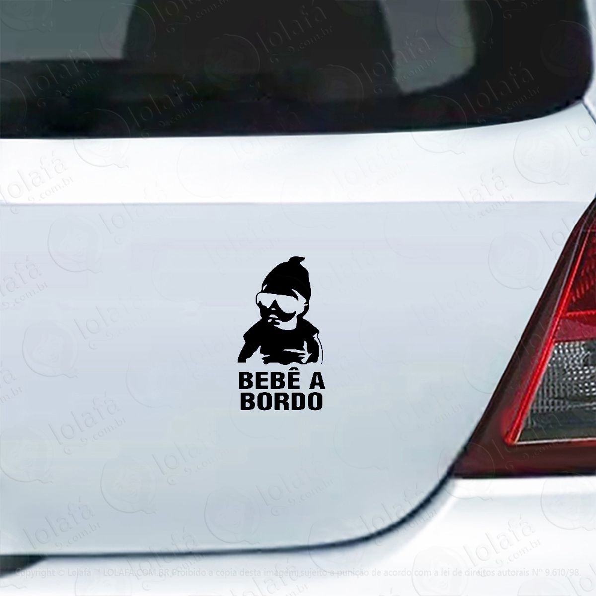 Adesivo Carro Moto Vidro Bebe A Bordo Se Beber Não Case Mod:4087