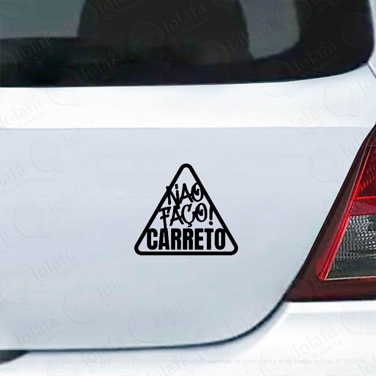 Adesivo Carro Picape Caminhonete Não Faço Carreto! Mod:4124