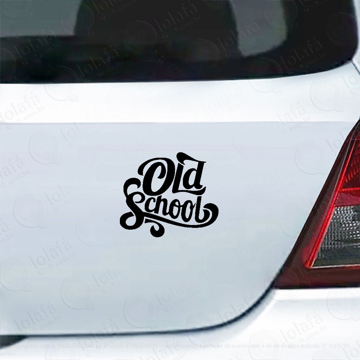 Adesivo Carro Moto Vidro Old School Mod:4222