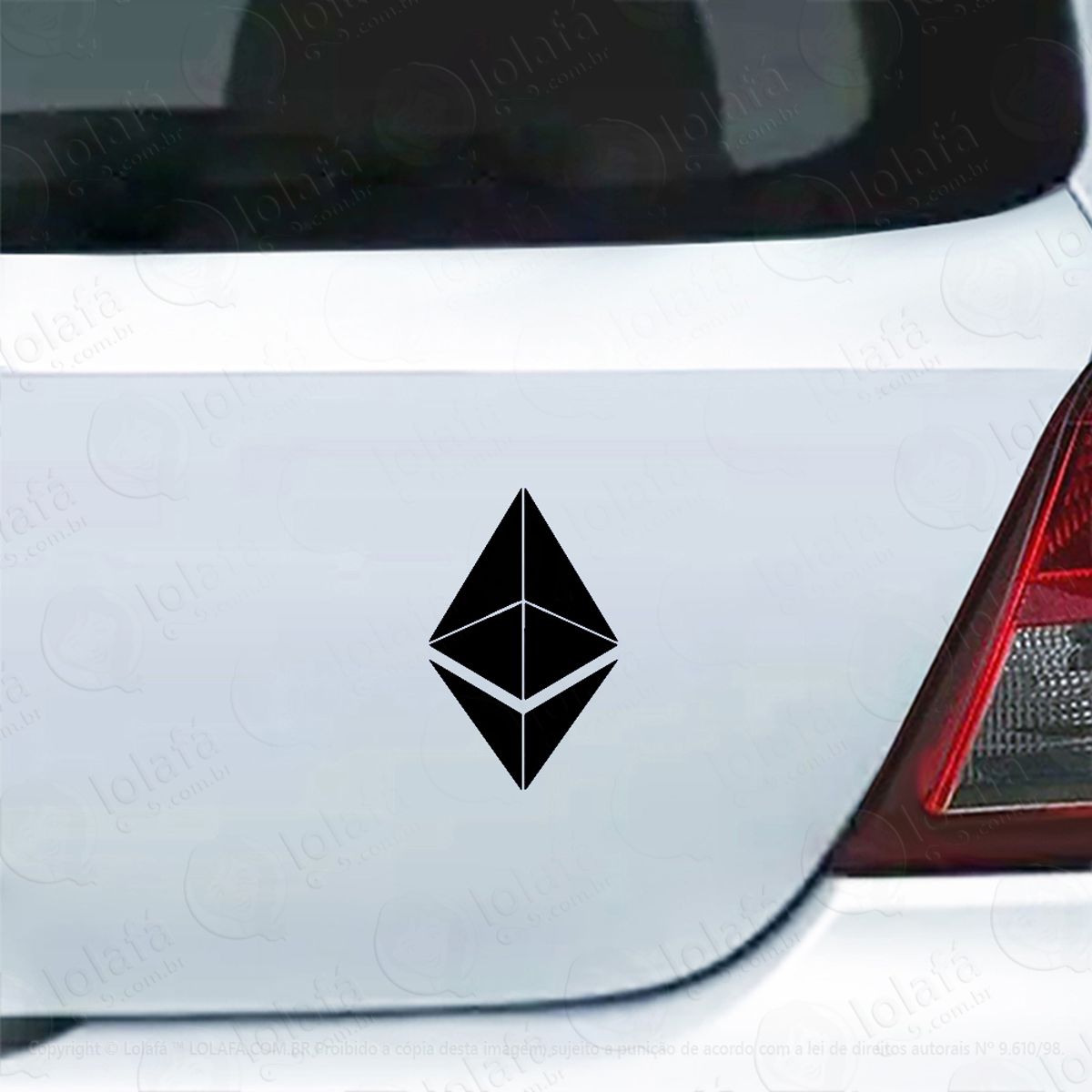 Adesivo Carro Moto Vidro Bitcoin Ethereum Coin Moeda Mod:4317