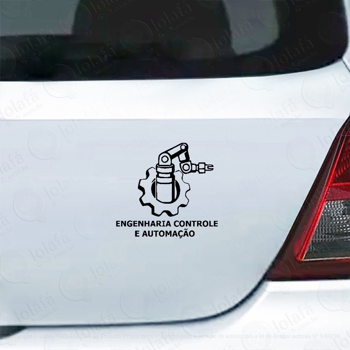 Adesivo Para Carro Curso Engenharia Controle E Automação Mod:4340