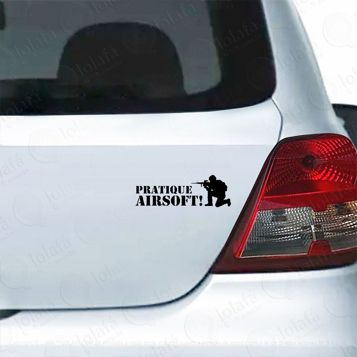 Adesivo Para Carro Pratique Airsoft Esporte Mod:4364