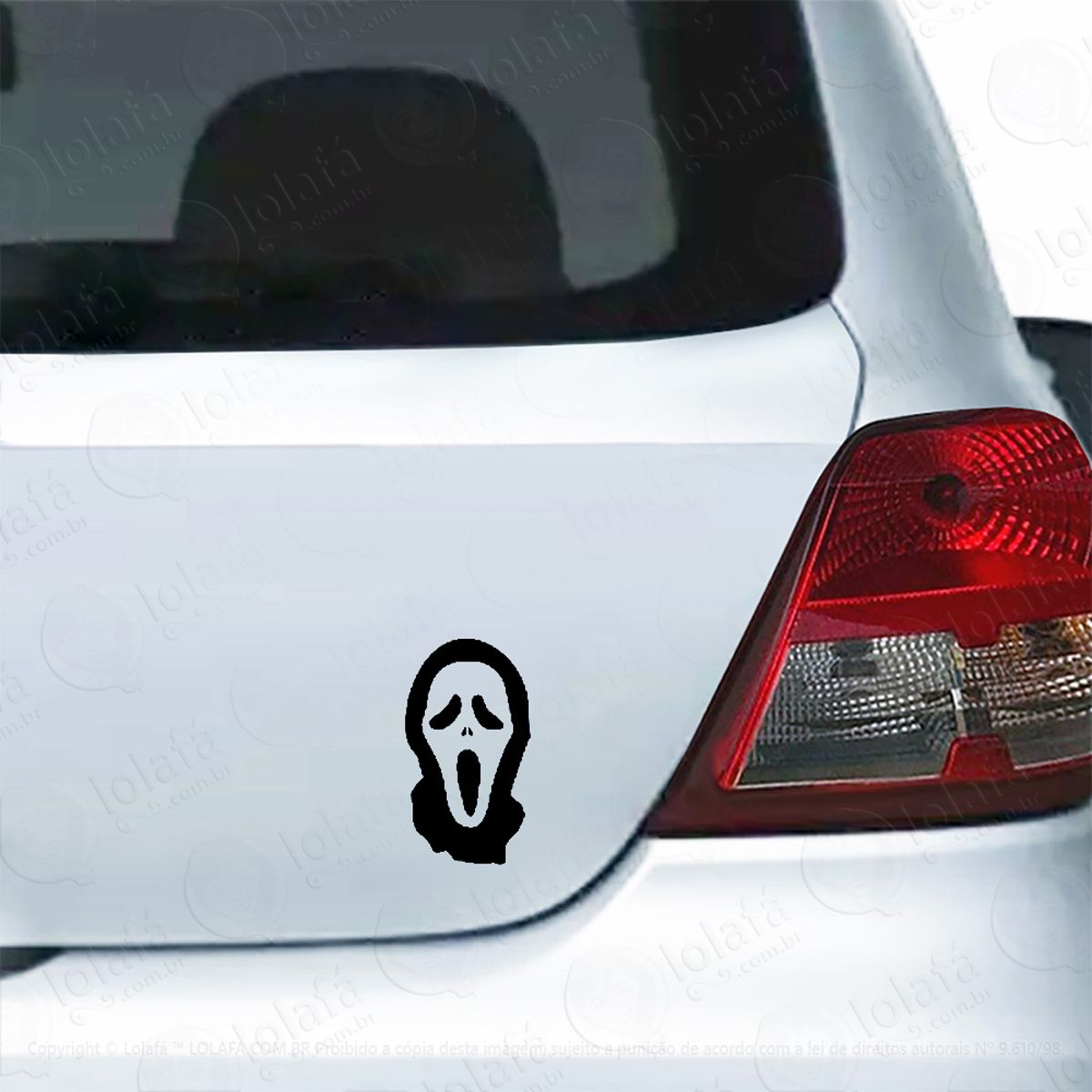 Adesivo Para Carro Pânico Máscara Mod:4385