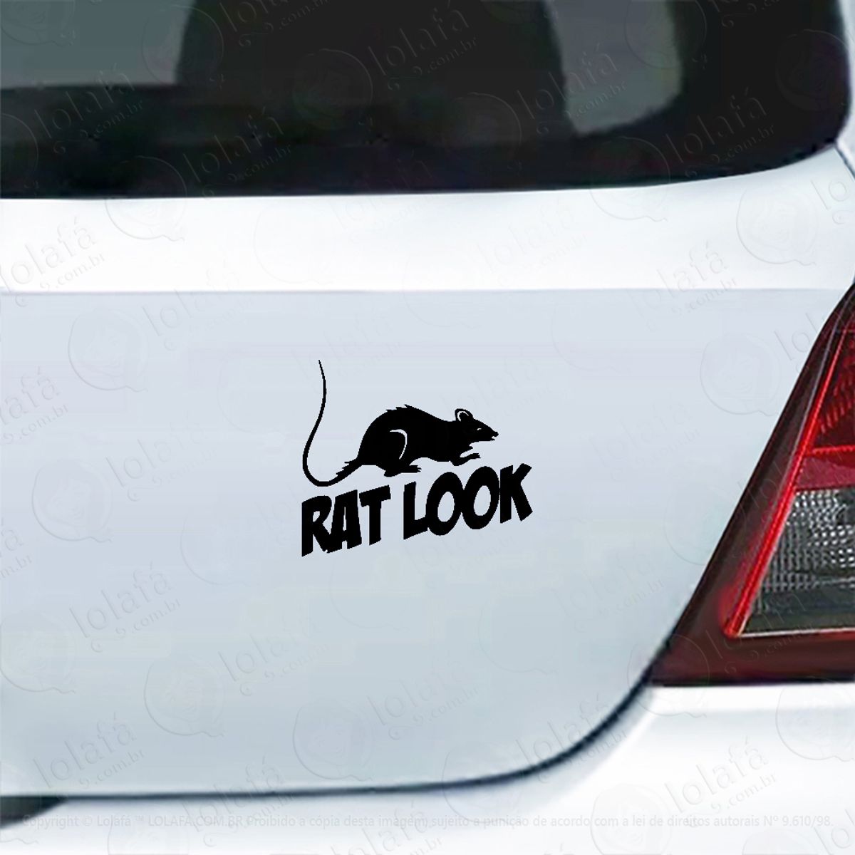 Adesivo Para Carro Rat Look Carro Antigo Mod:4402