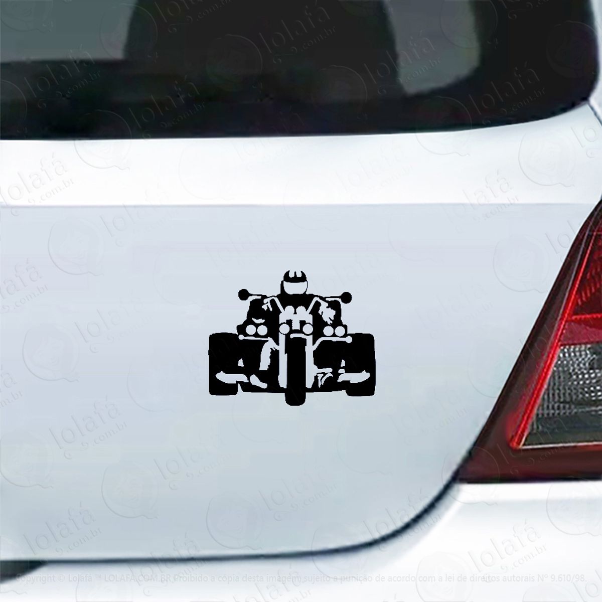 Adesivo Para Carro Triciclo Na Estrada Mod:4411