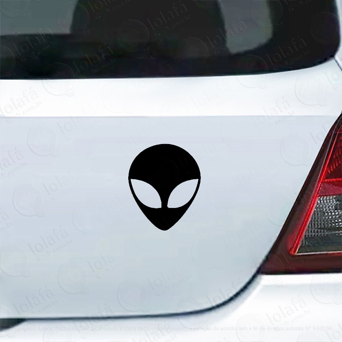 Adesivo De Carro Alien Gray Et Mod:4414