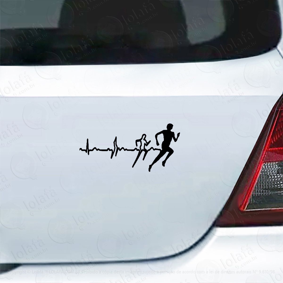 Adesivo Para Carro Caminhada Esporte Corrida Mod:4433