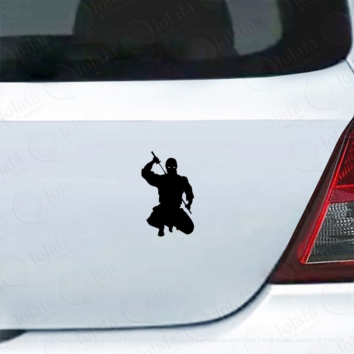 Adesivo Para Carro Ninja De Espada Mod:4459