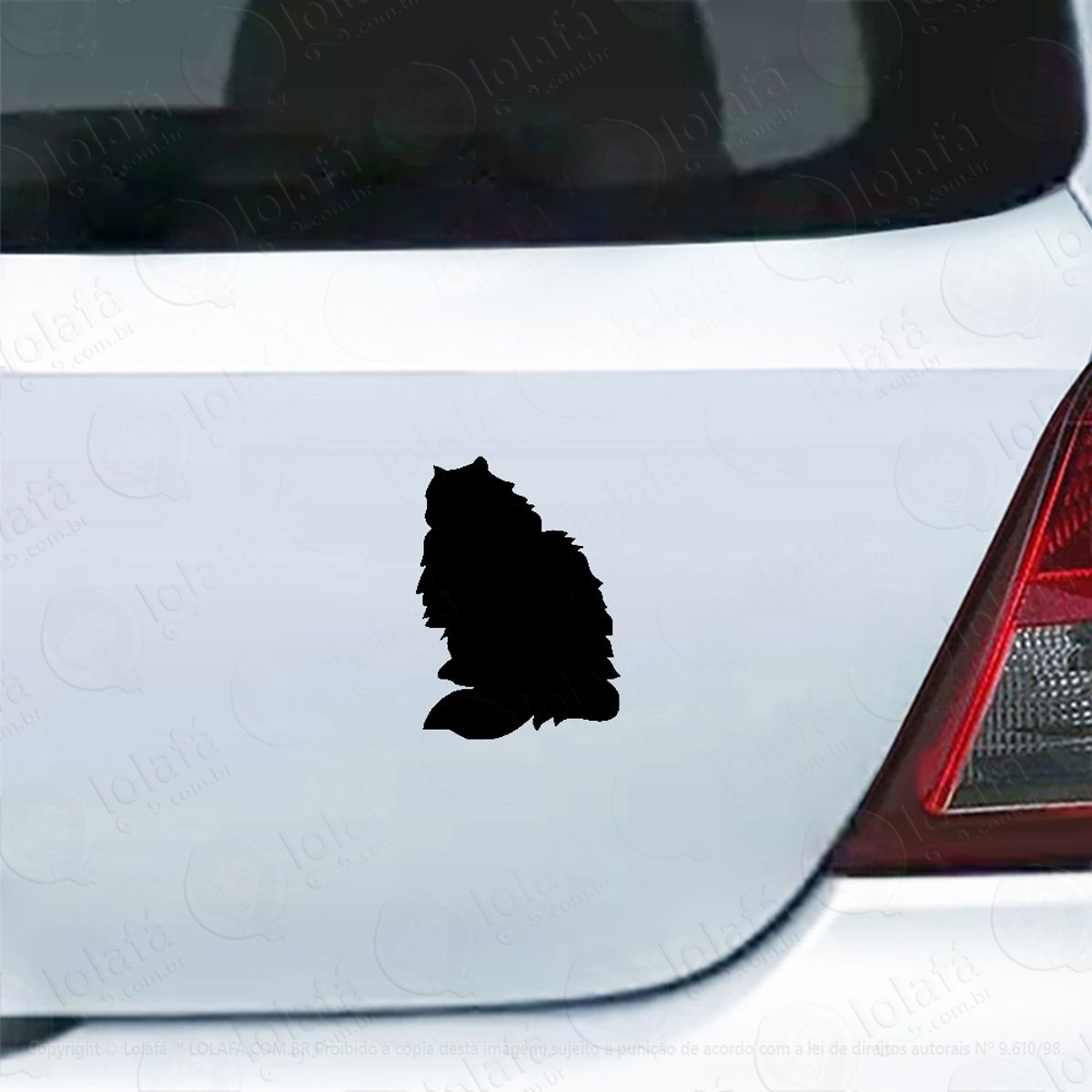 Adesivo Para Carro Gato Raça Persa Mod:4461
