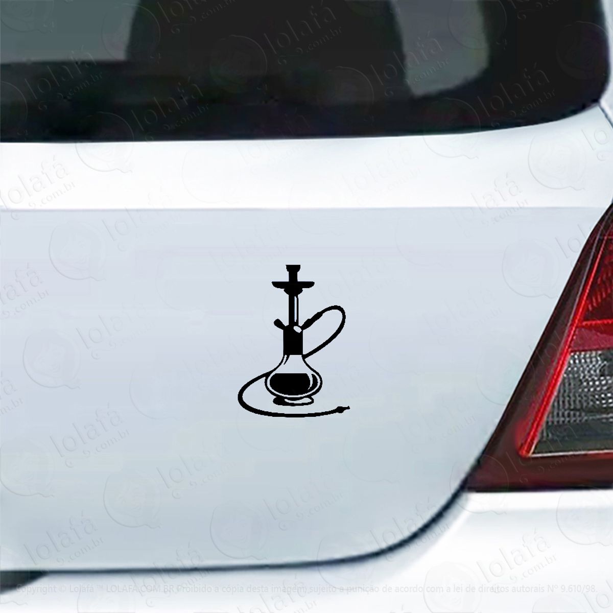 Adesivo Carro Moto Vidro Narguile Hookah Mod:4507