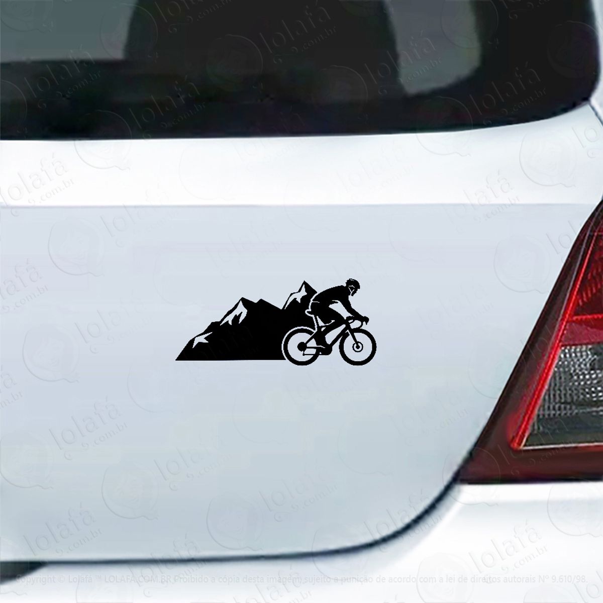 Adesivo Carro Moto Vidro Mountain Bike Ciclismo Bicicleta Mod:4536