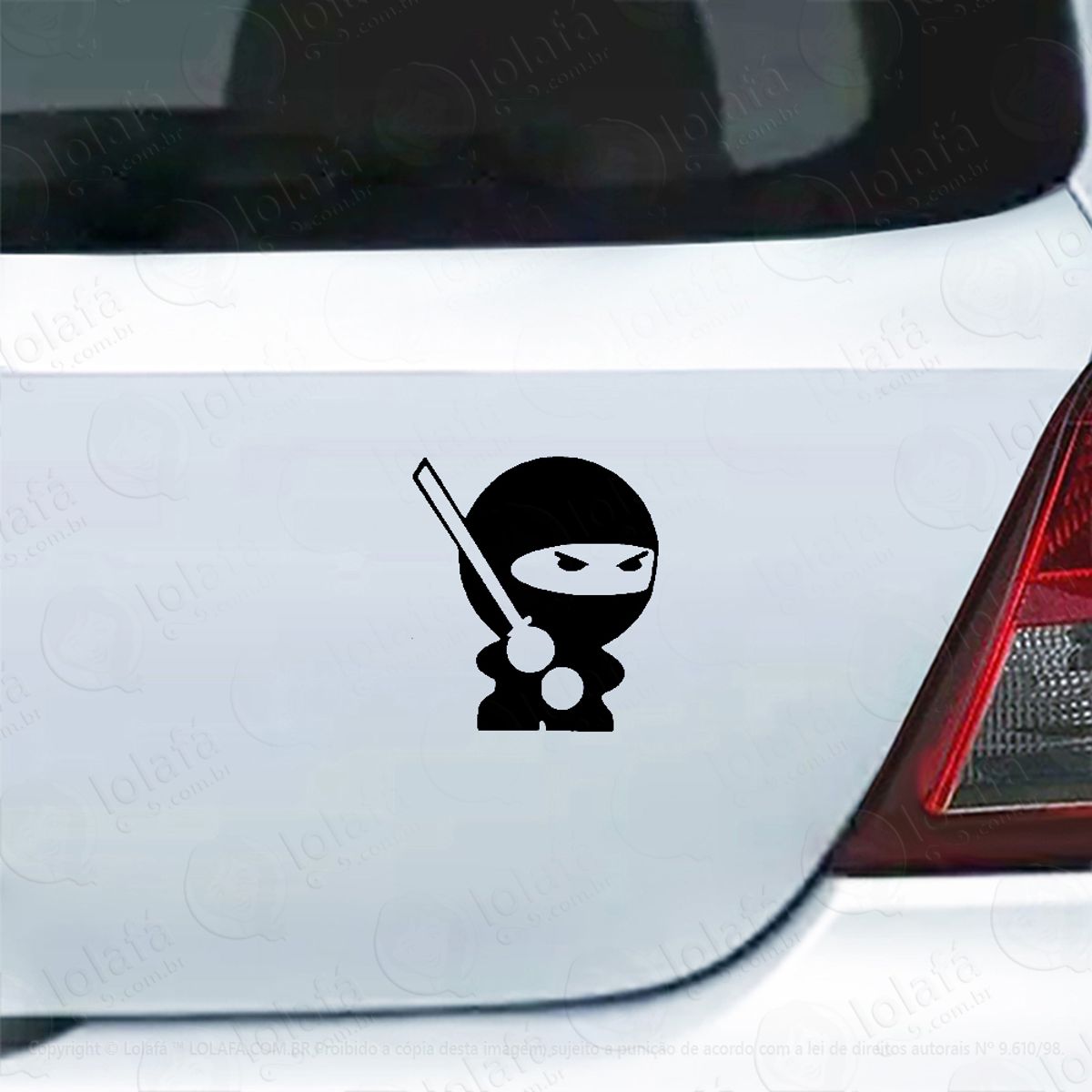 Adesivo Carro Moto Vidro Jdm Ninja Japones Bastão Mod:4545