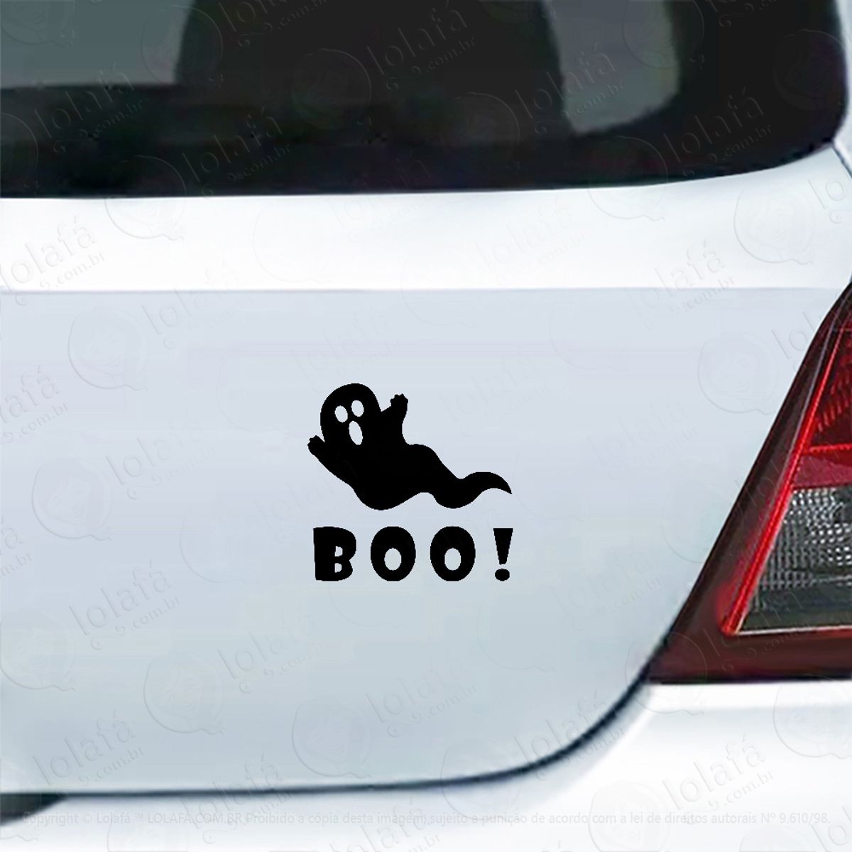 Adesivo Carro Moto Vidro Fantasma Boo! Mod:4577