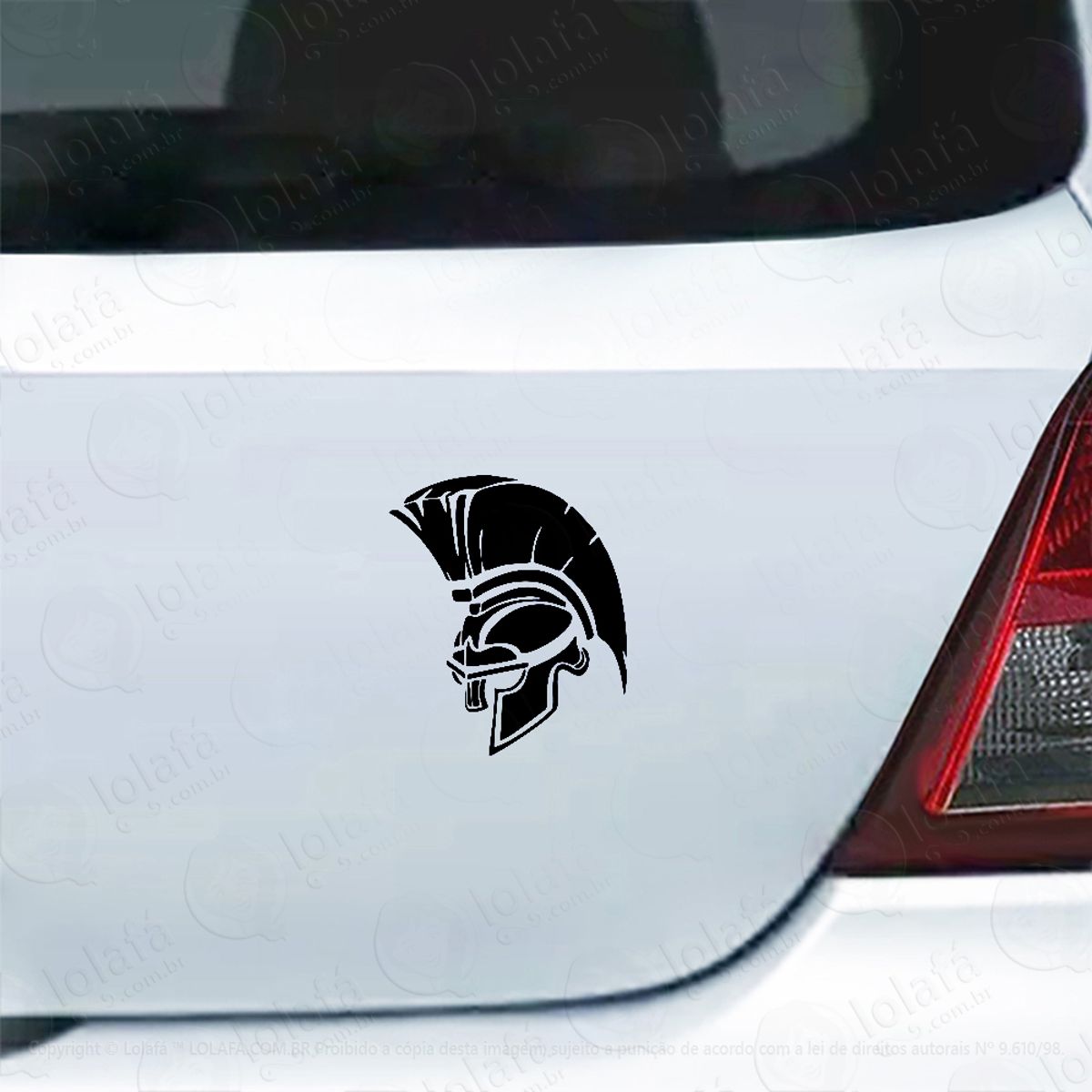 Adesivo Carro Moto Vidro Capacete Exército Romano Mod:4589