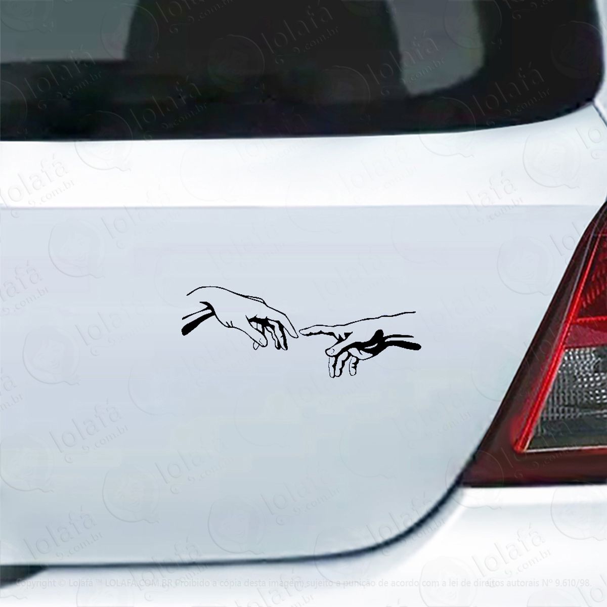 Adesivo Para Carro Michelangelo A Criação De Adão Mod:4661