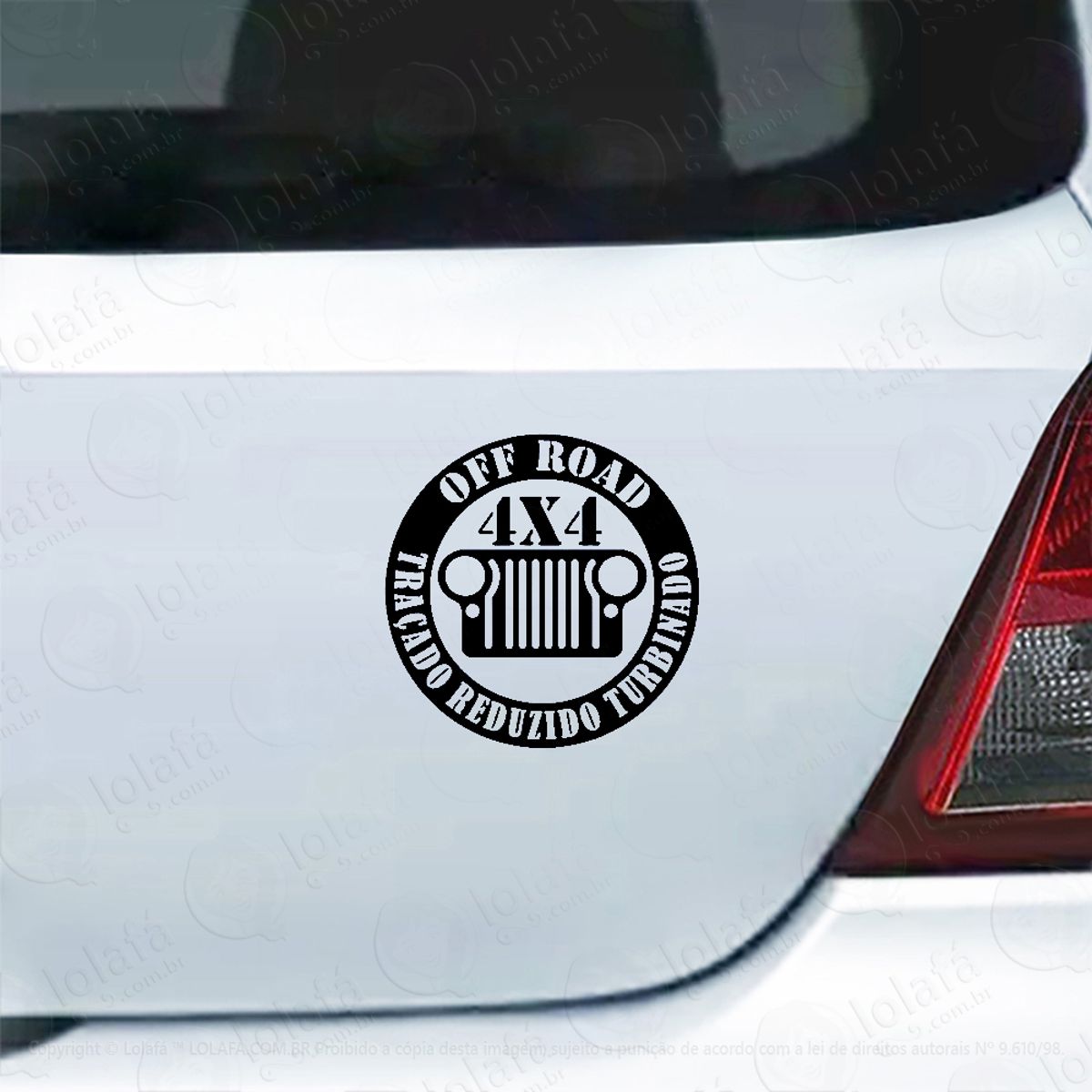 Adesivo Para Carro Jipeiro Off Road 4x4 Mod:4665