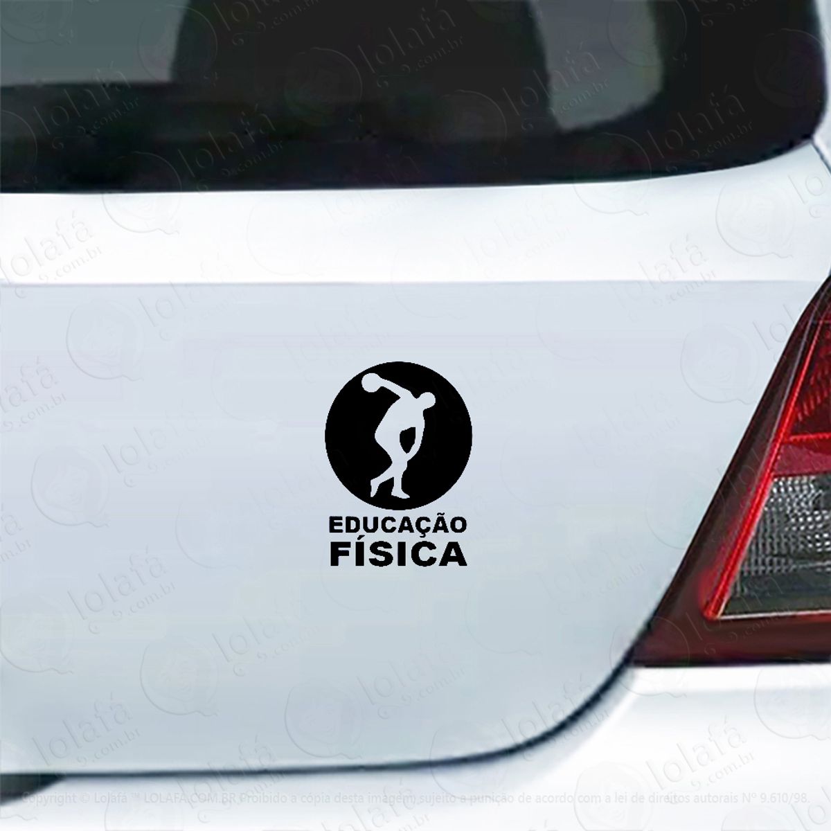 Adesivo Carro Moto Vidro Educação Física Mod:4690