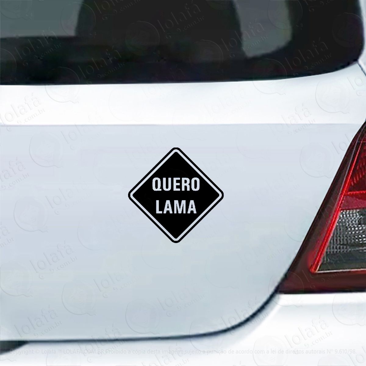 Adesivo Para Carro Jipeiro Quero Lama Frase Mod:4725