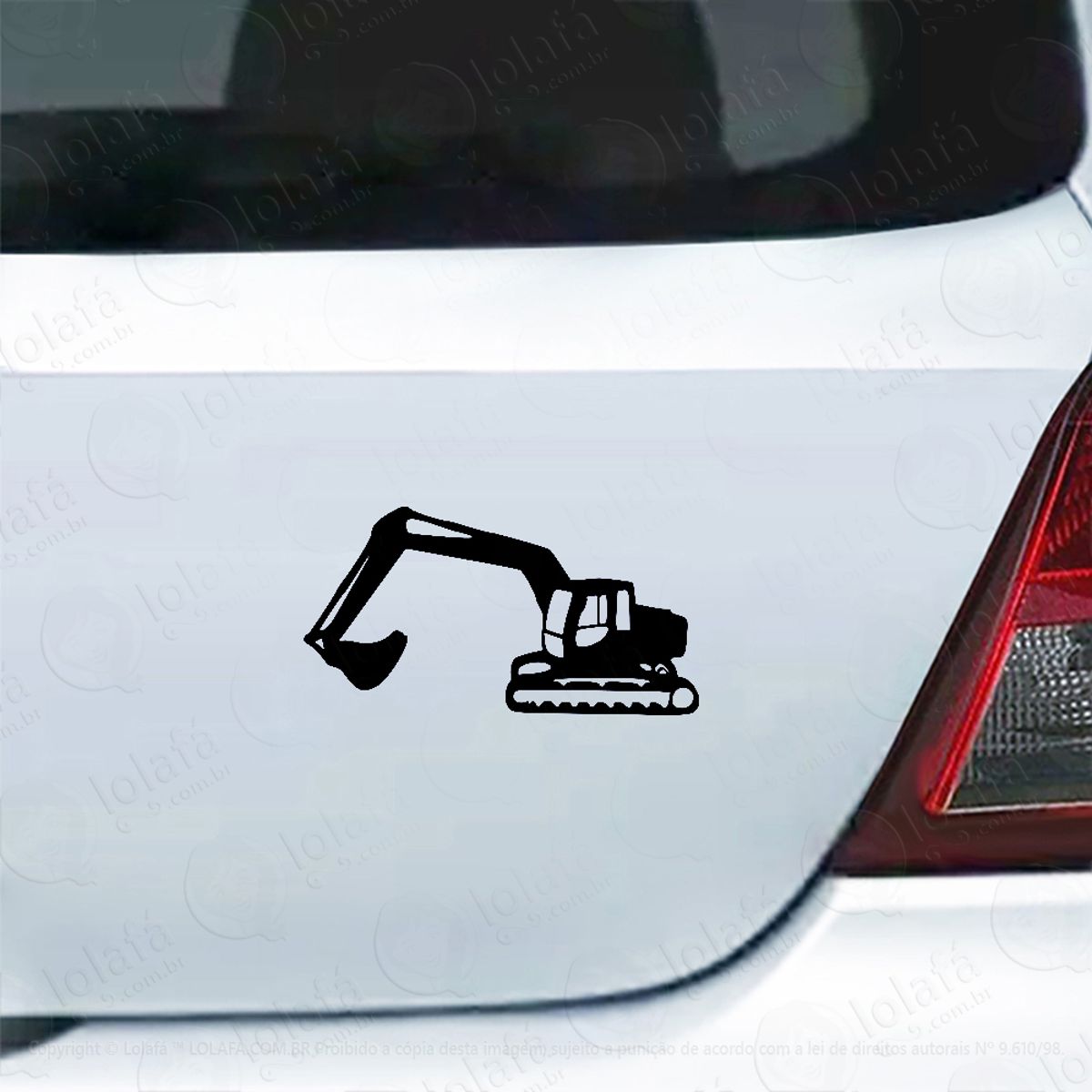 Adesivo De Carro Pá Escavadeira Profissional Mod:4742
