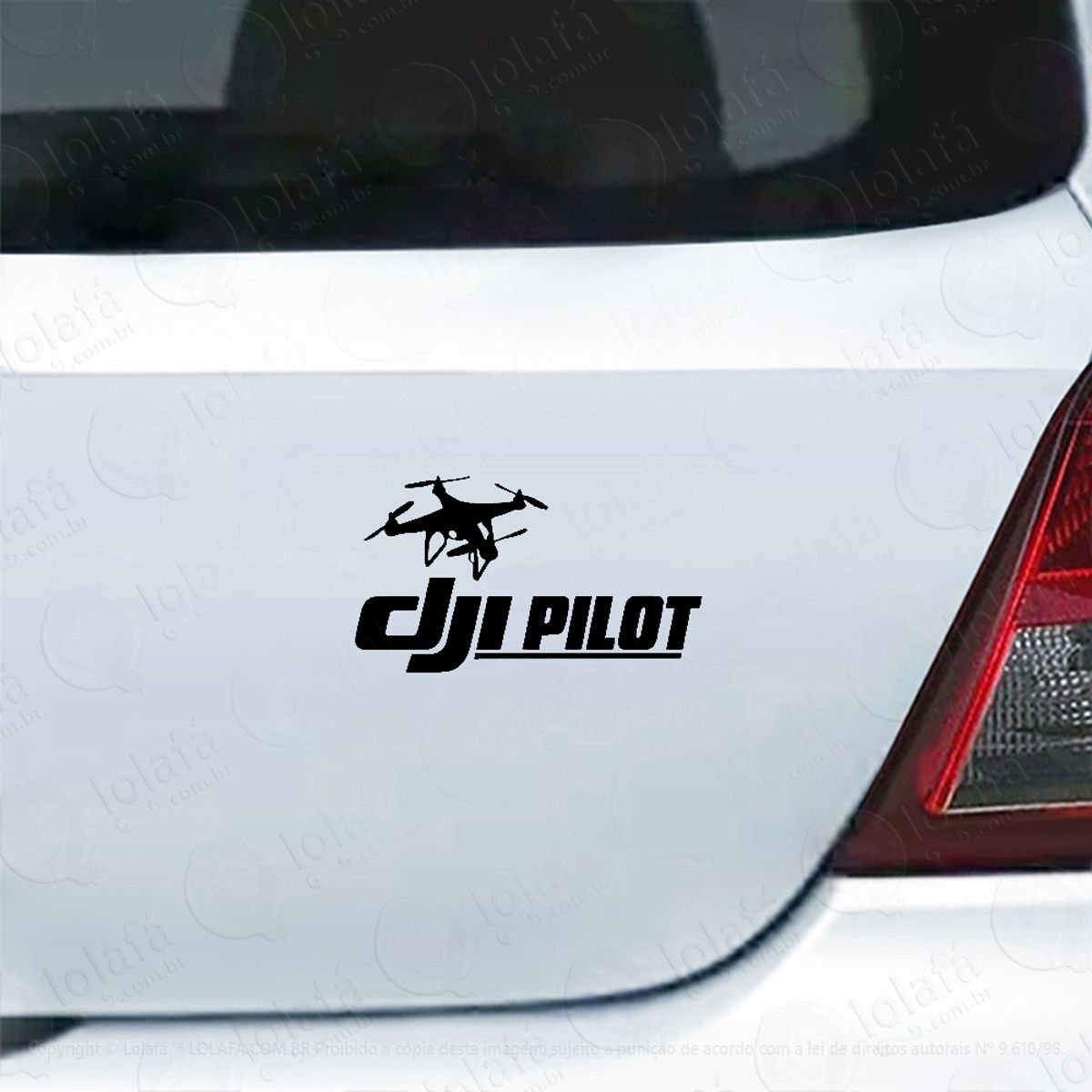 Adesivo De Carro Drone Dji Pilot Mod:4873